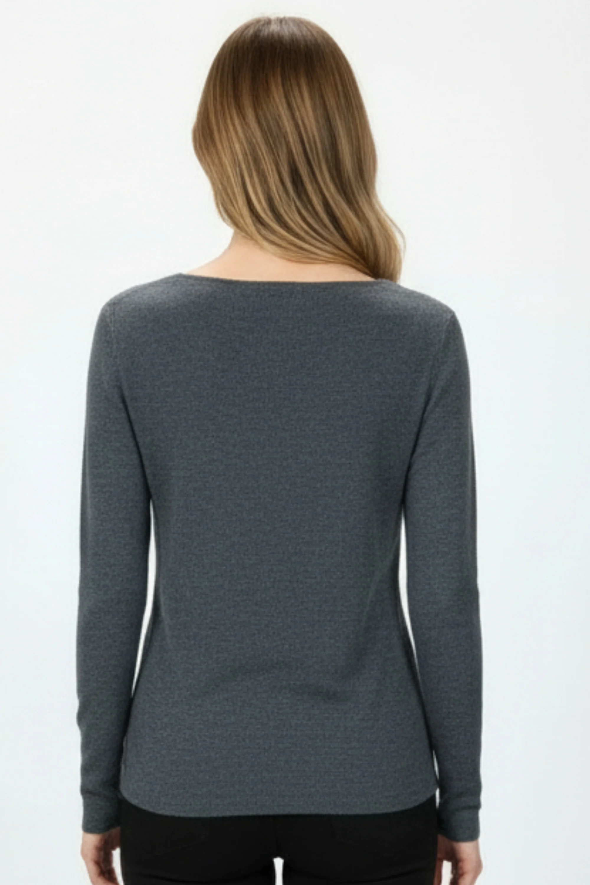 Carbon Edge Layered Knit Top