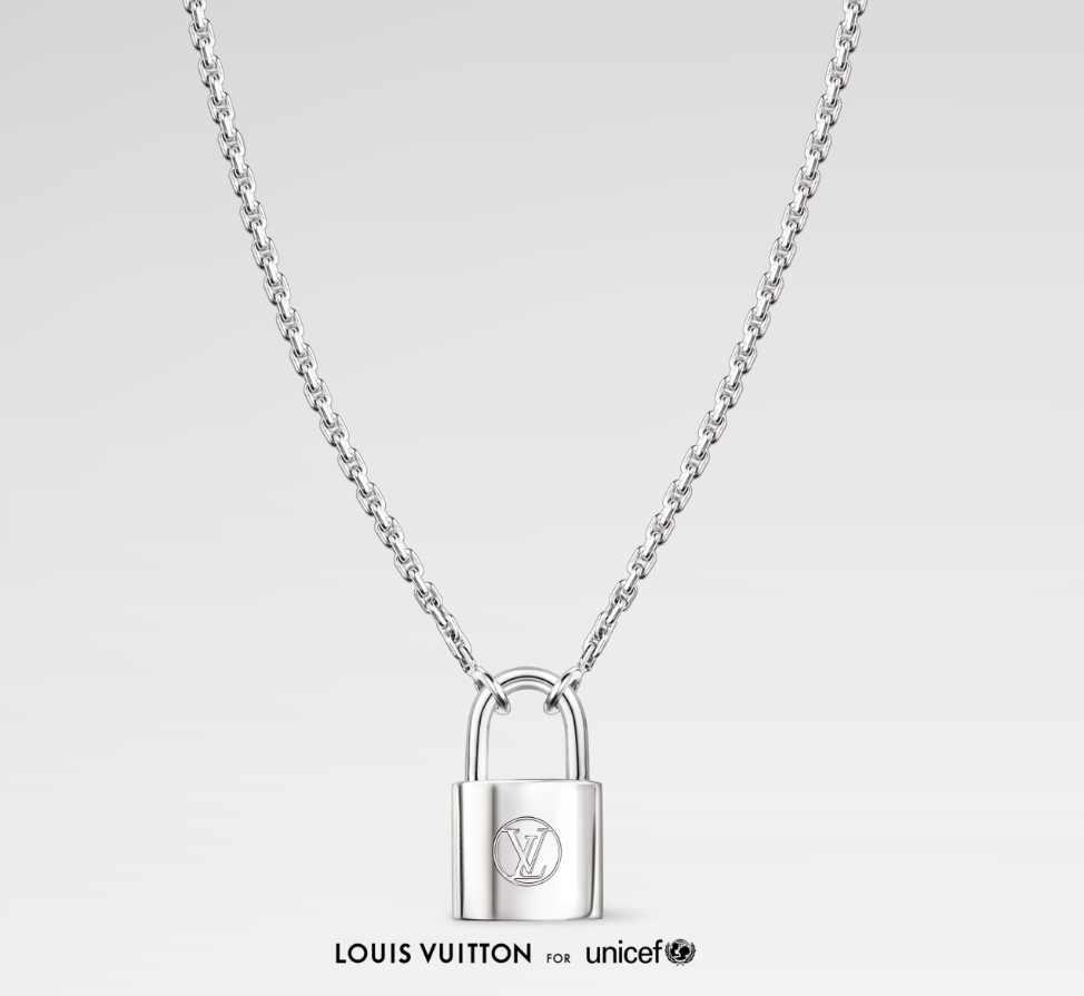 LOUIS VUITTON Q93559 Silver Lockit pendant, sterling silver