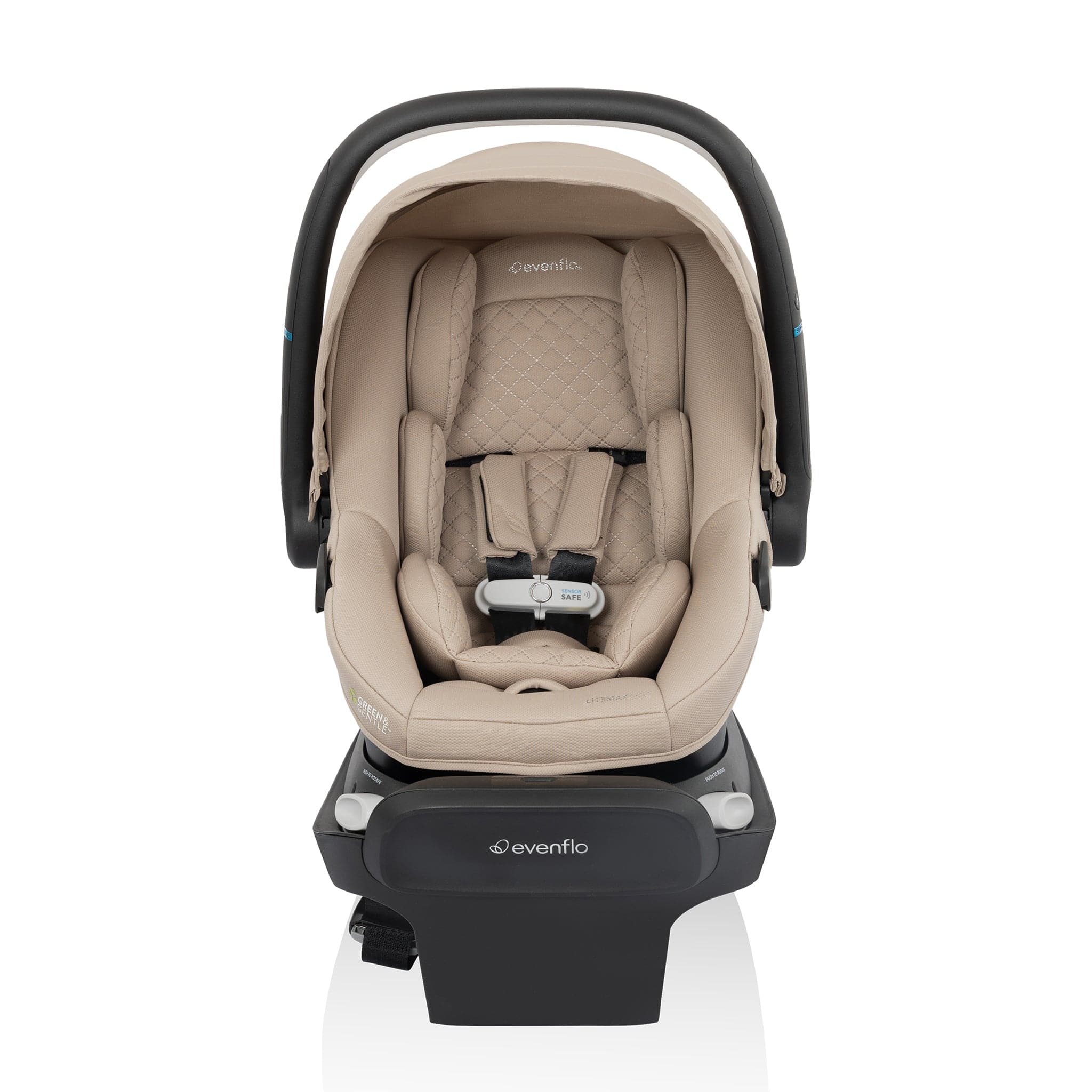 Evenflo Revolve180 LiteMax NXT Rotational Infant Car Seat with SensorySoothe - Topaz