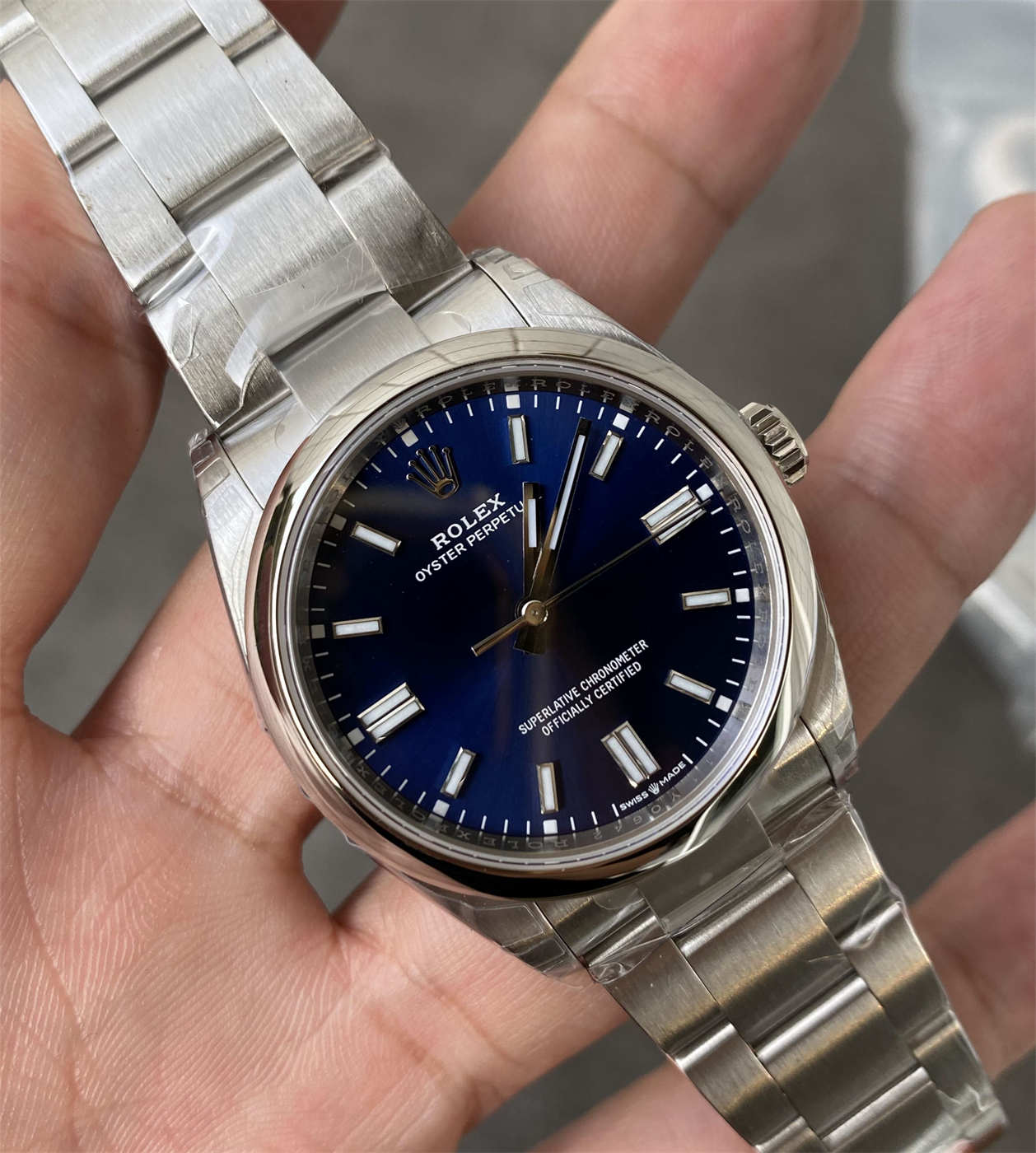 Rolex Oyster Perpetual 36 Blue Dial Replica – VS Factory 126000-0015 with Dandong 3230 Movement