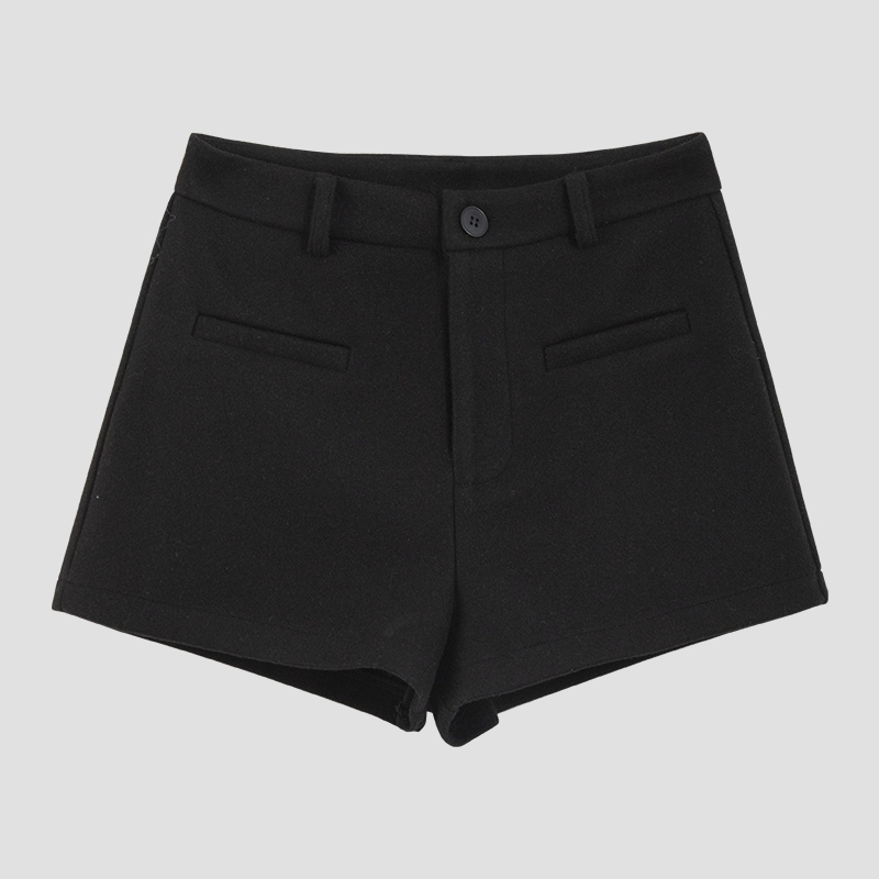 Woolen autumn and winter boots Casual shorts for women