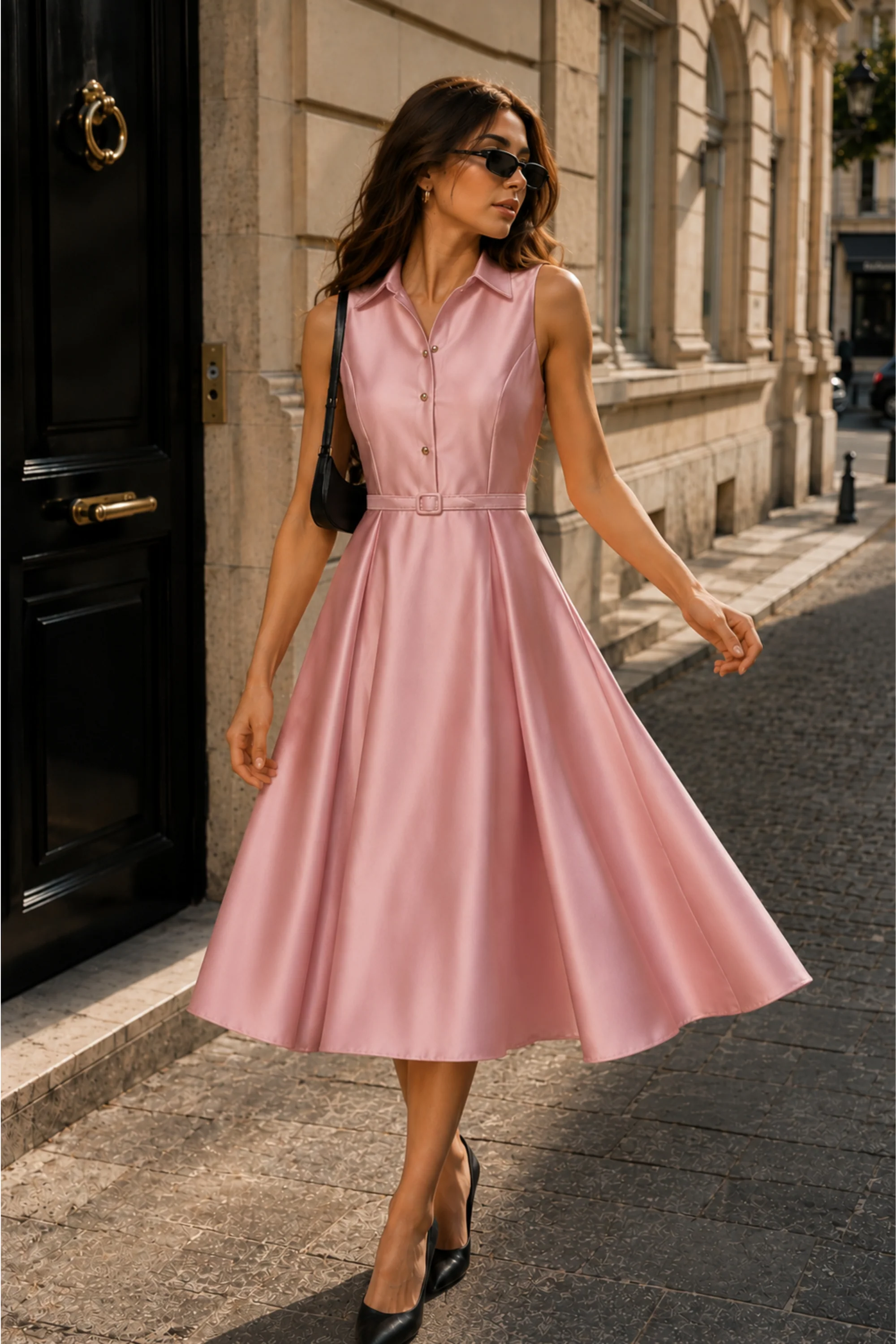 Pink Peonies Belle Dress