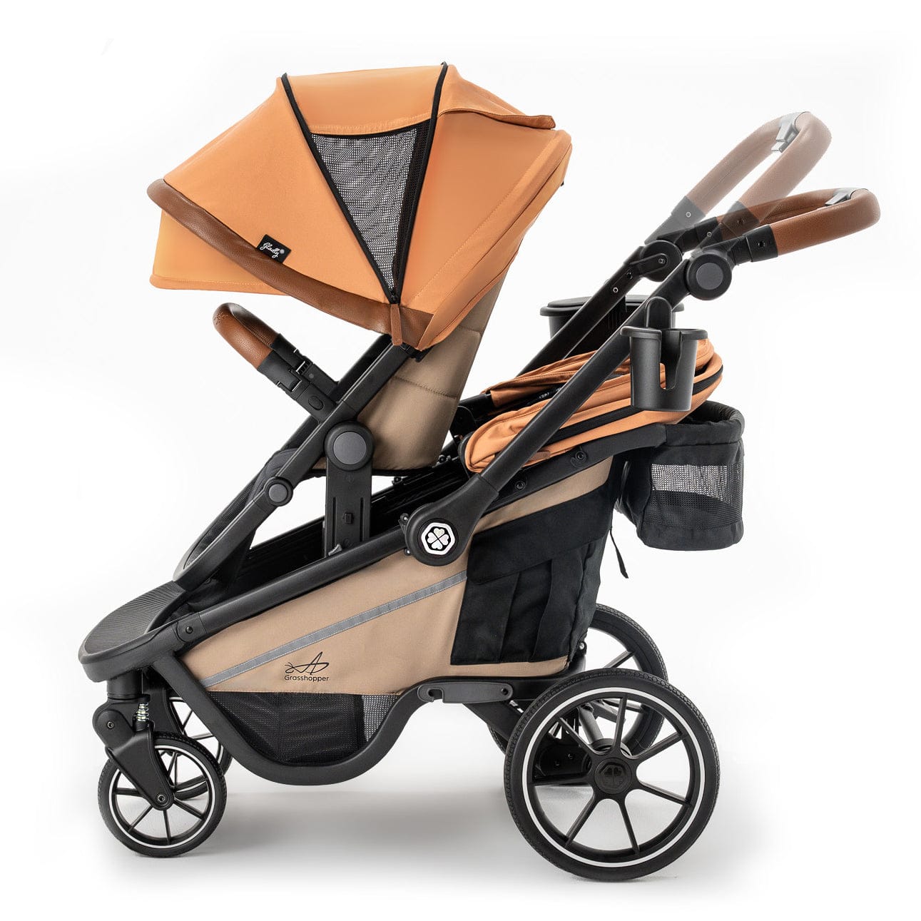 Gladly Family Grasshopper 8-in-1 Single-to-Double Stroller - Canyon