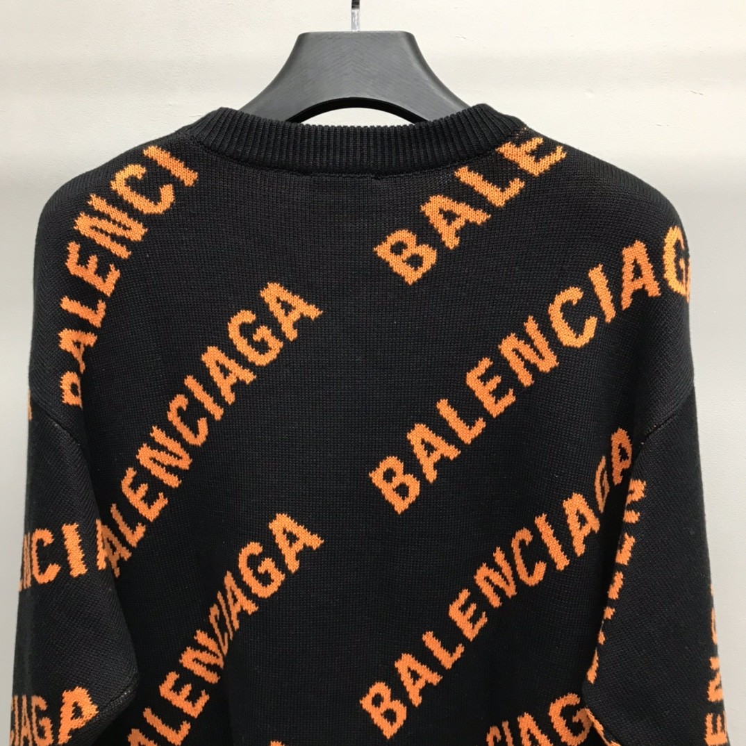 BLCG full-print subtitle sweater