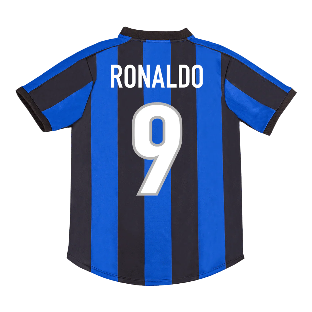 RONALDO #9 Inter Milan 2009/10 Home Retro Football Jersey