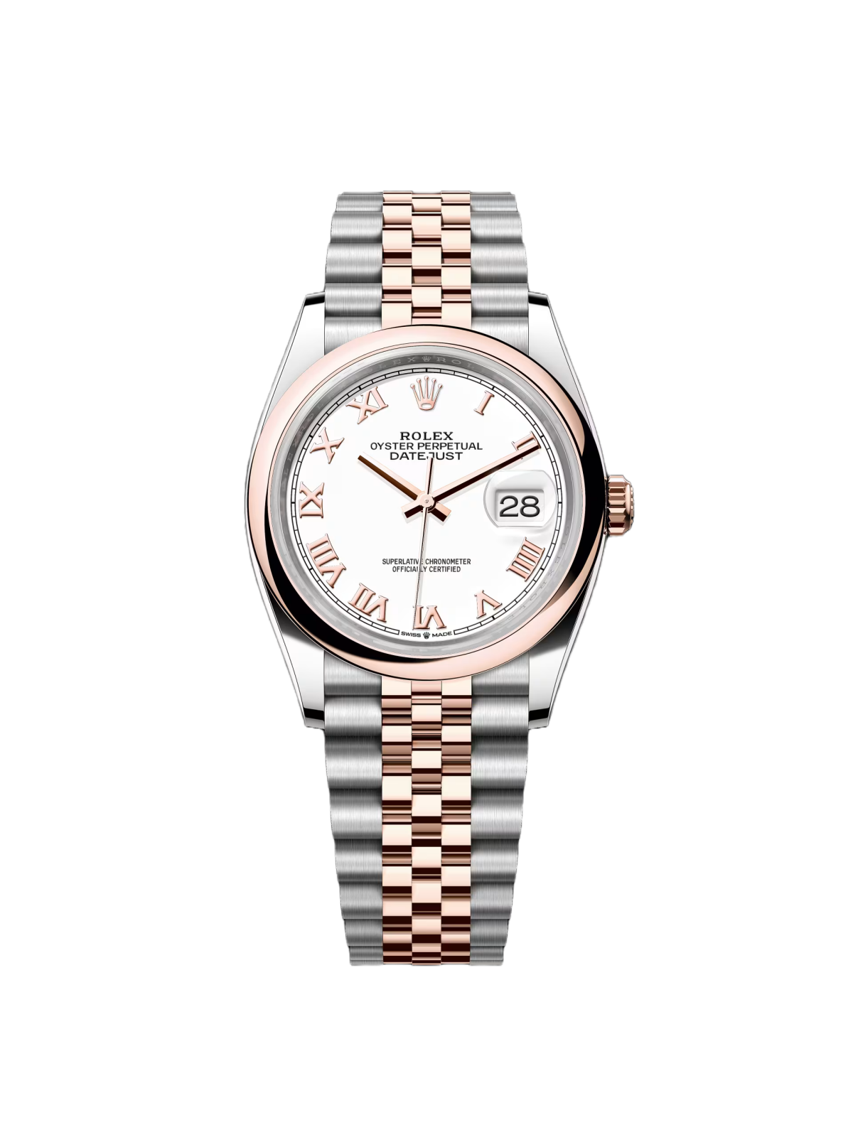 Rolex  Datejust 36mm 126201 White Dial Oyster Bracelet Watch