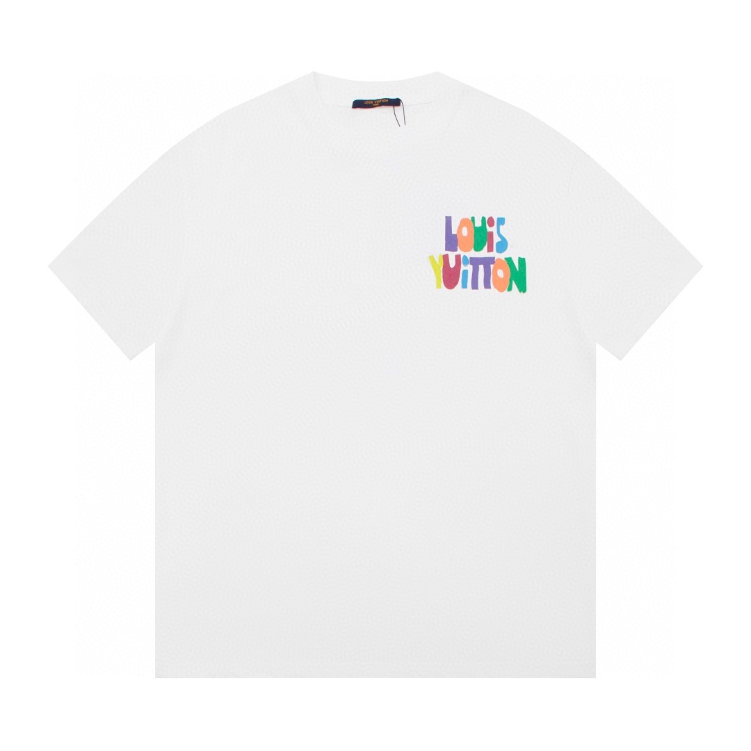LV 23ss front and back patterned t-shirt
