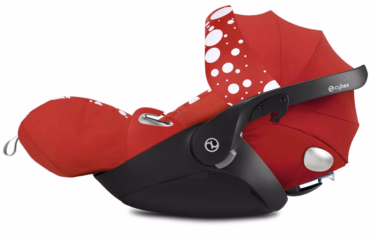 Cybex Cloud Q SensorSafe Reclining Infant Car Seat - Petticoat Red by Jeremy Scott