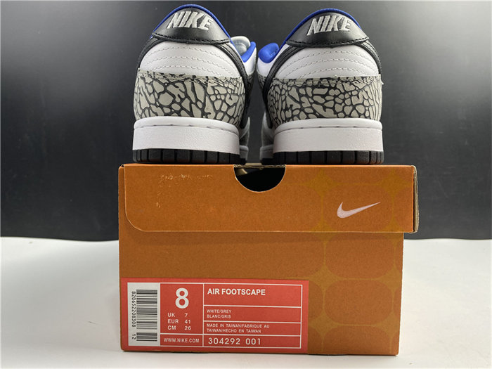 NK Dunk SB Low Supreme White Cement 304292-001