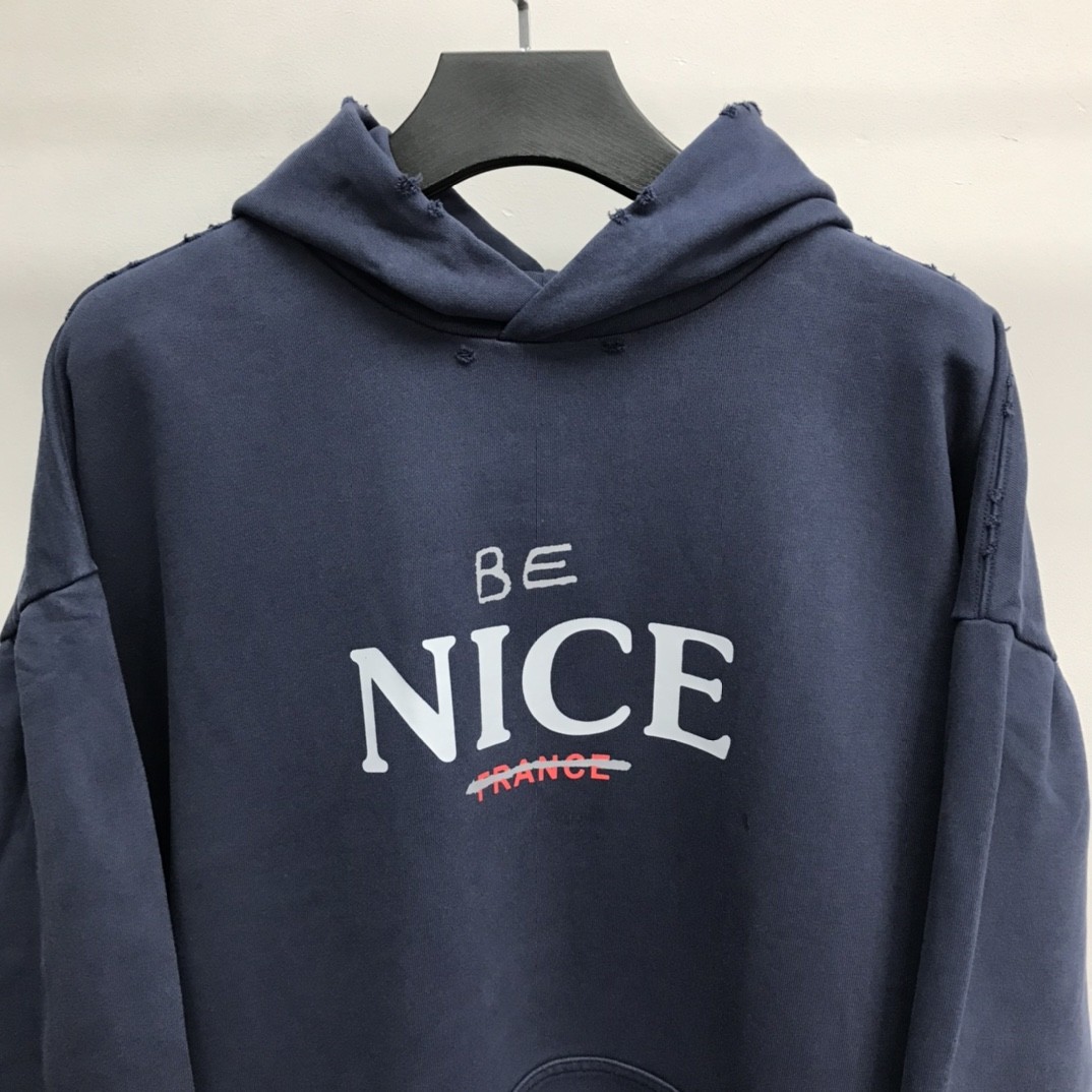 BLCG BE NICE hooded sweatshirt