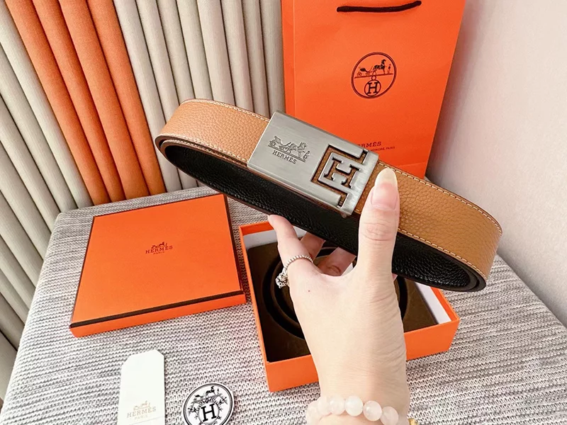 Fashion Wide1.3″ Genuine Leather Reversible Belt PD-6912523