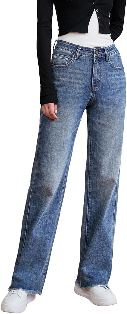 AERLEN Womens High Waisted Jeans