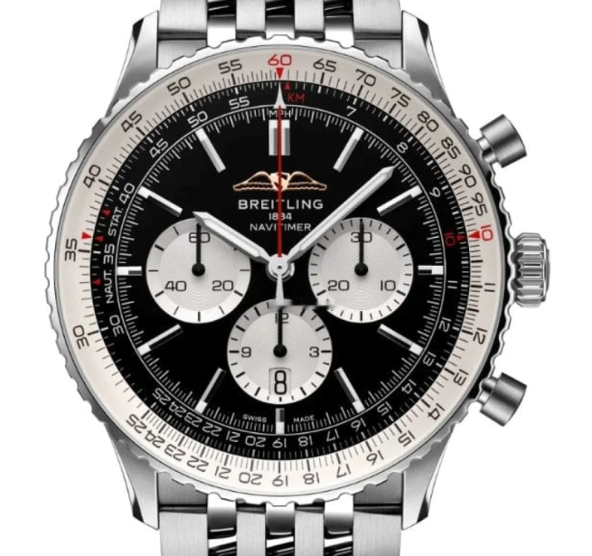 【Super Clone】Breitling AB0137211B1A1 Navitimer B01 Black Dial - Νew