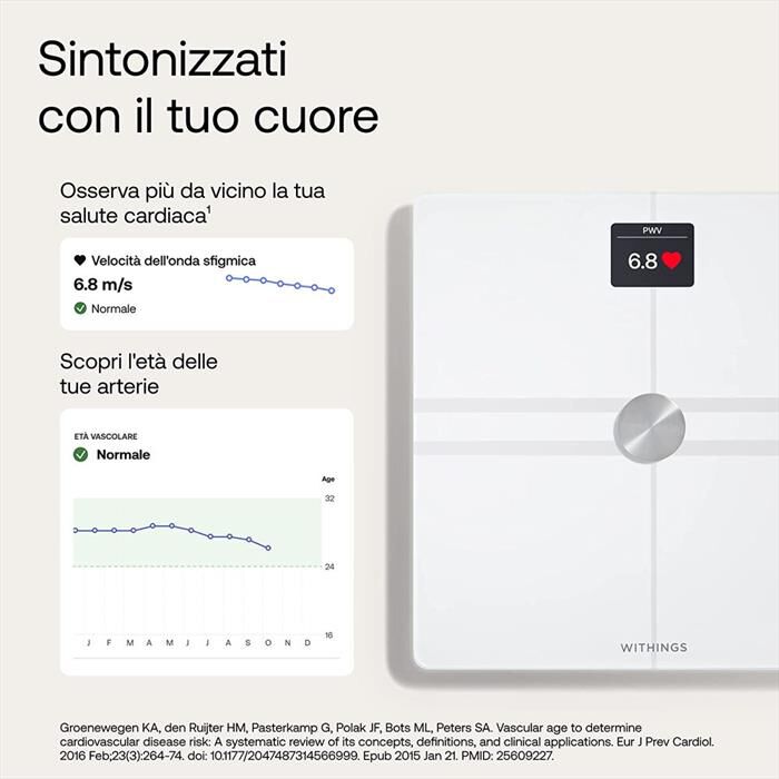 WITHINGS - Pesa persone smart BODY COMP-WHITE
