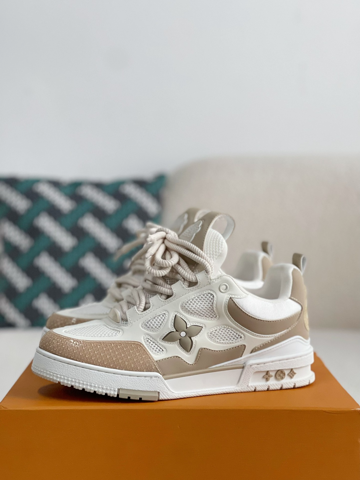 LV Skate Trainers ‘Beige’ – NICE SHOEUS