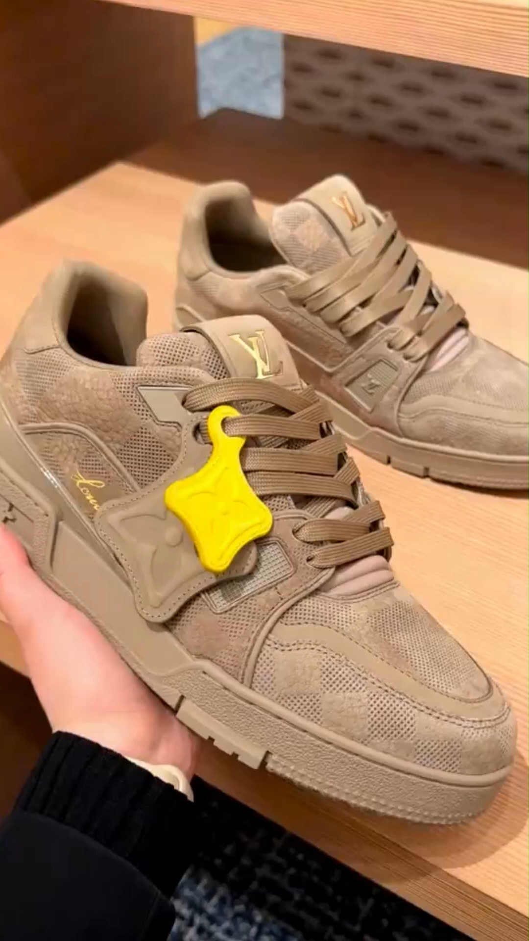 Lois Vuton LV Trainer Taupe