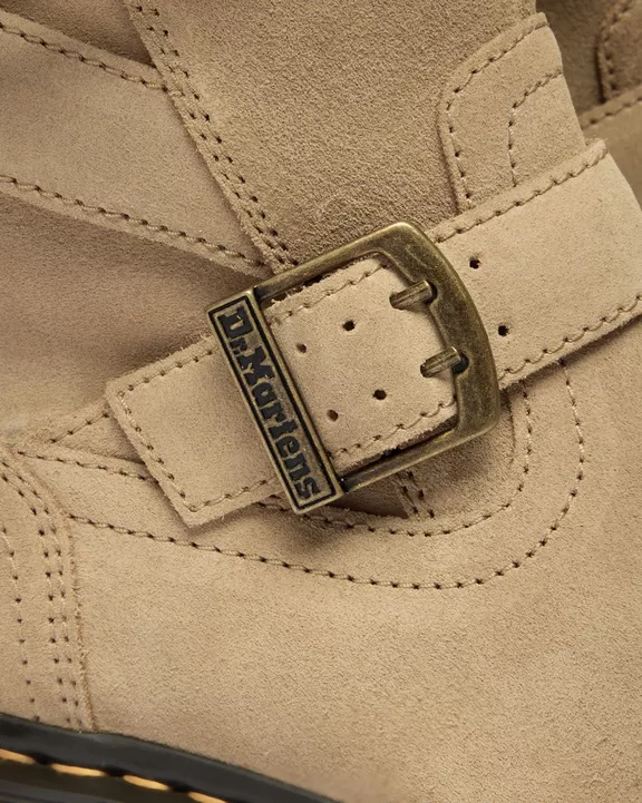 Anistone Two Strap Suede Biker Boots