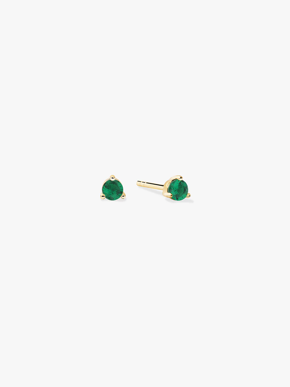 Mini Emerald Studs