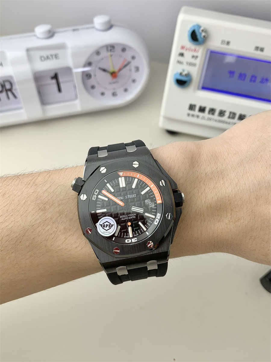 AP 15707 Offshore Black Ceramic Replica – APS Royal Oak Offshore 42mm