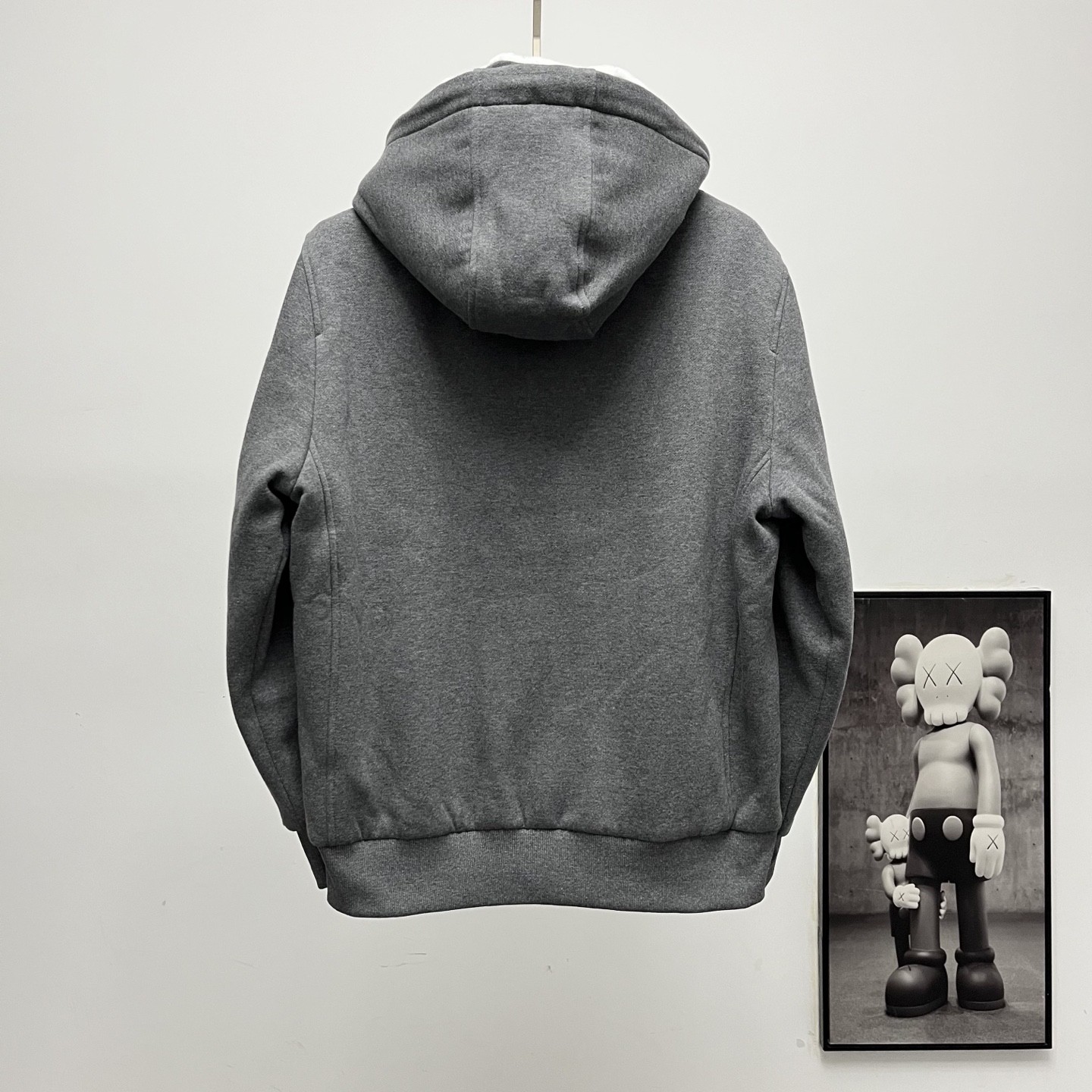 MK Hooded zippered fleece jacket
