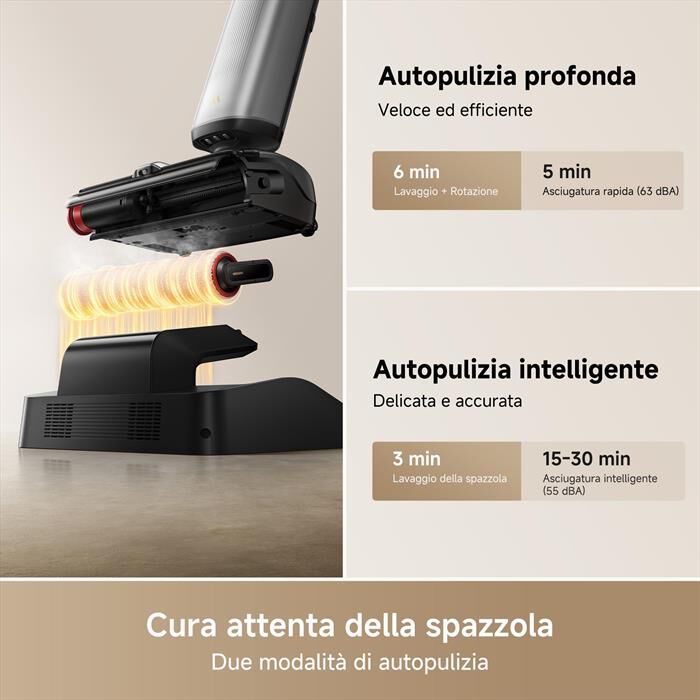 MOVA - Scopa ricaricabile X4VIMPRO-Nero / Oro
