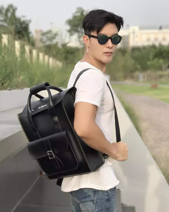 Kiev Smooth Leather Laptop Backpack