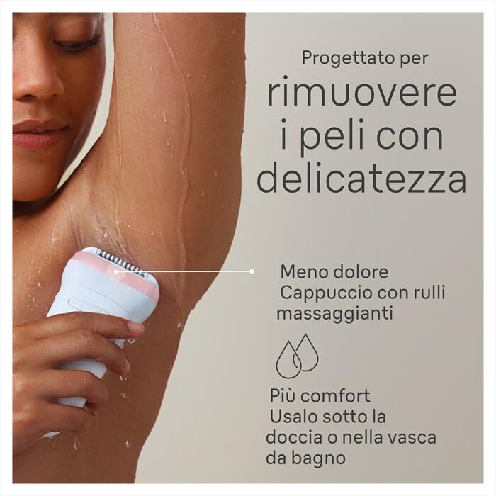 BRAUN - Epilatore Elettrico SILK-ÉPIL 7 7-000-BIANCO/ROSA