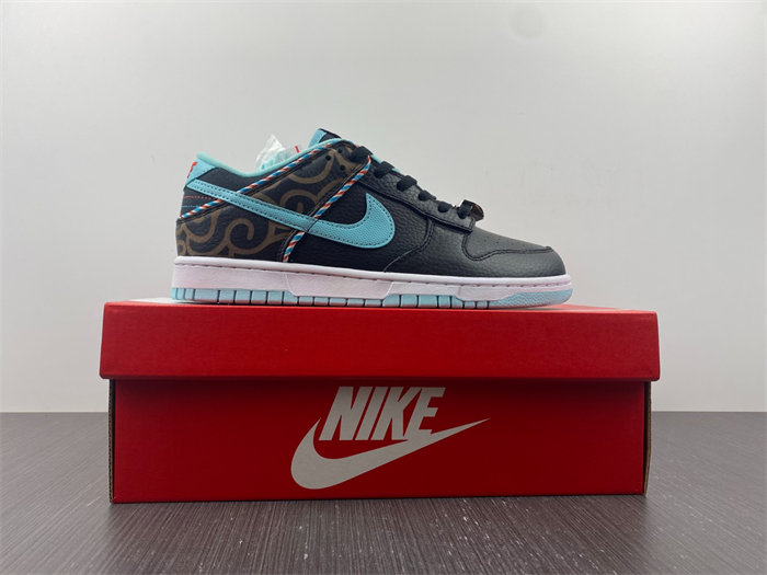 NK Dunk Low SE Barber Shop Black dh7614-001