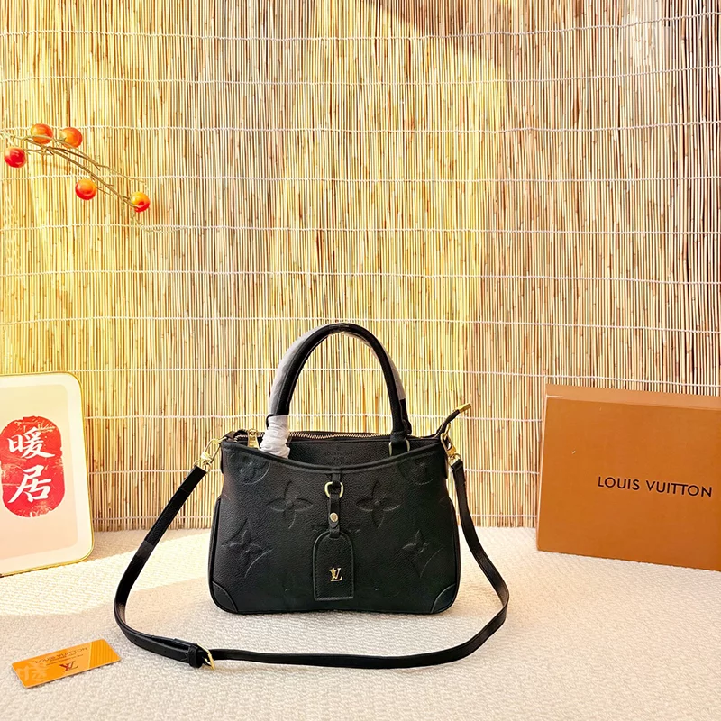 Black Genuine Leather Bags set Size Big: 9.4″x3.1″x7.9″ Medium: 9.1″x1.2″x6.3″ Small: 4.3″x3.9″ BB-6915042