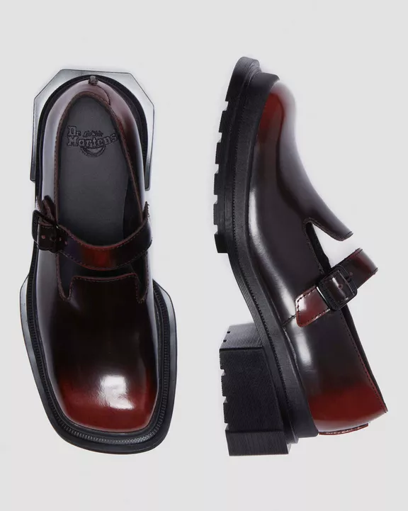 Maybole Square Toe Leather Mary Jane Shoes