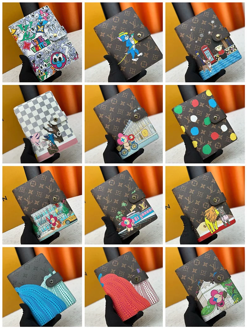 23colors Genuine Leather and Canvas Notebook 5.5″x7.1″ BB-918000350