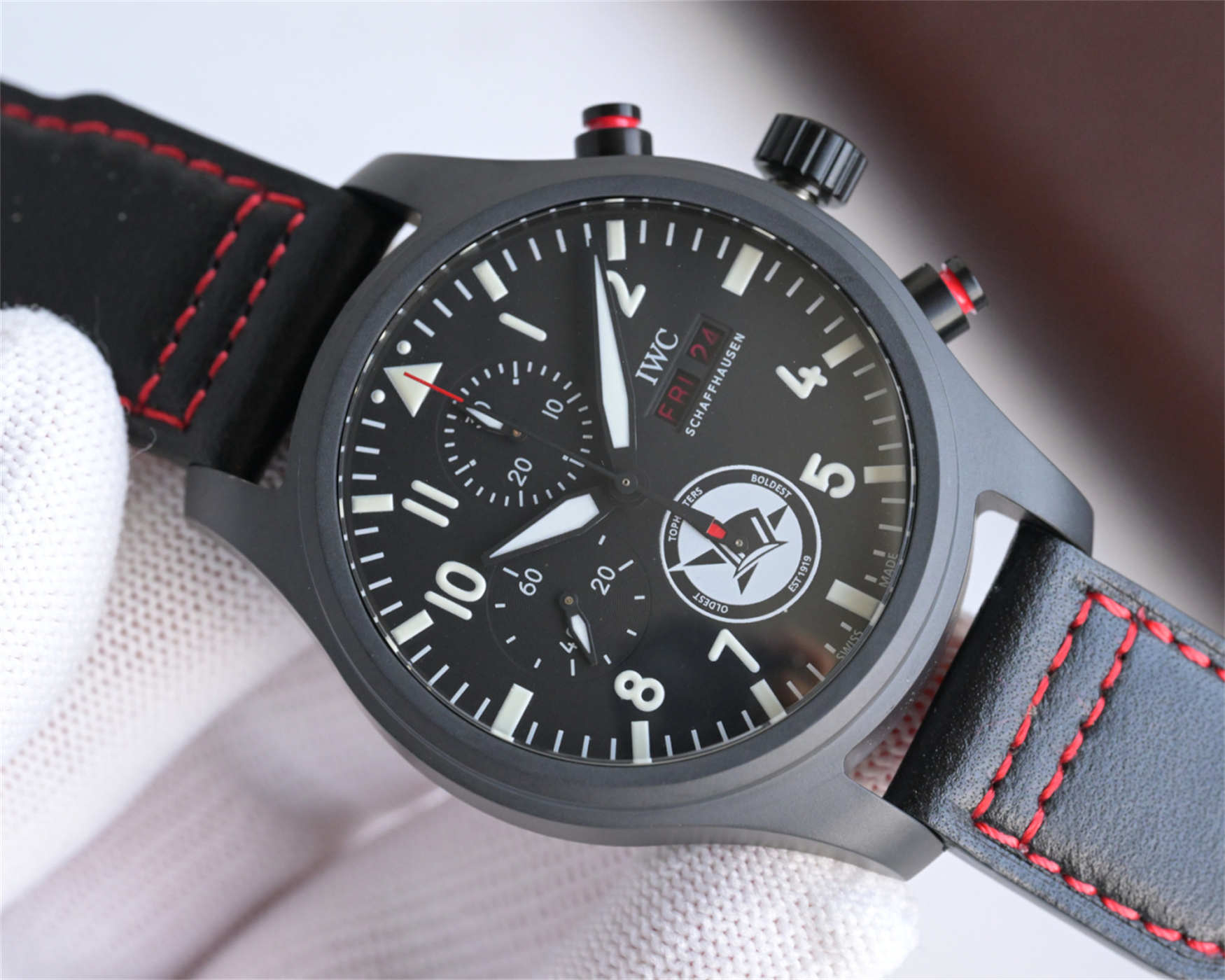 ZF IWC Top Gun Replica | Black Ceramic Chronograph IW389108