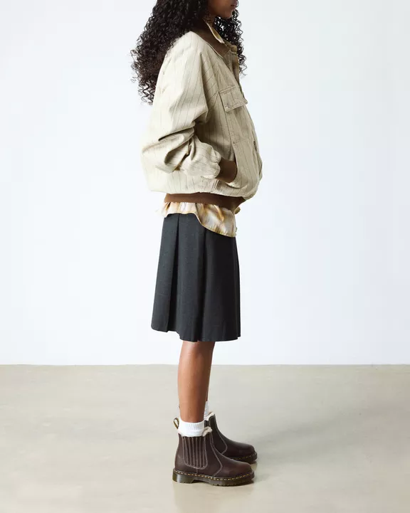 2976 Leonore II Faux Fur Lined Grizzly Leather Chelsea Boots