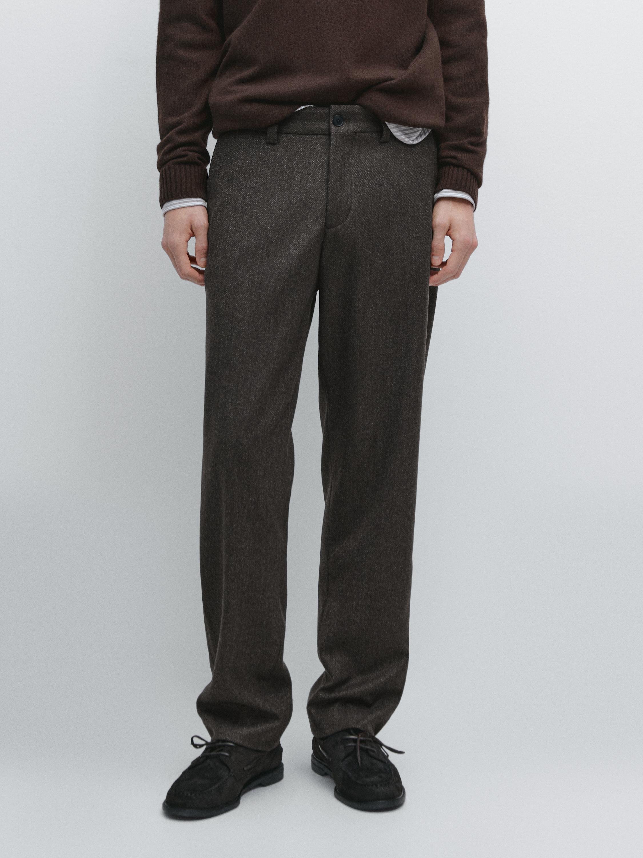 Pantalón sarga mezcla lana