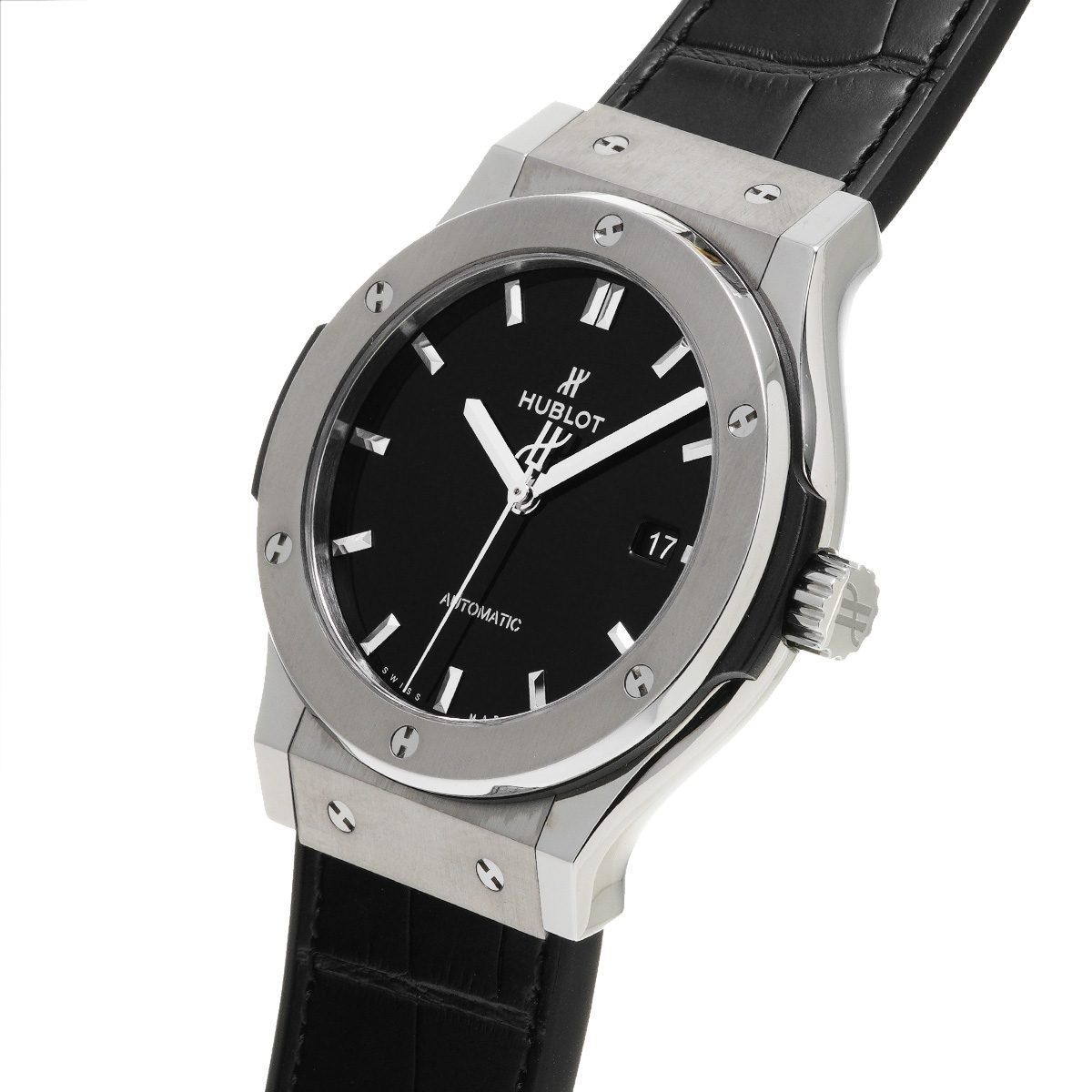Hublot Classic Fusion Black Dial Black Rubber 45mm Men's Watch 511.NX.1171.LR