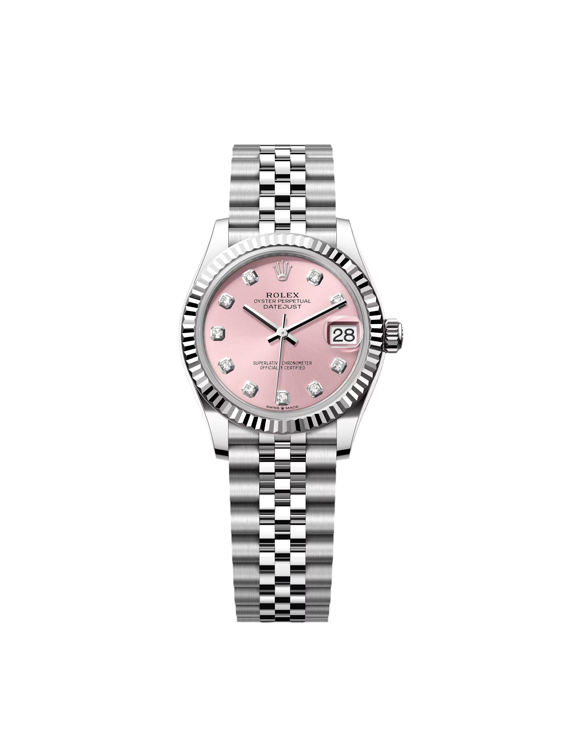Rolex Datejust m278274-0031/0032 Pink 31mm Dial Oyster Watch