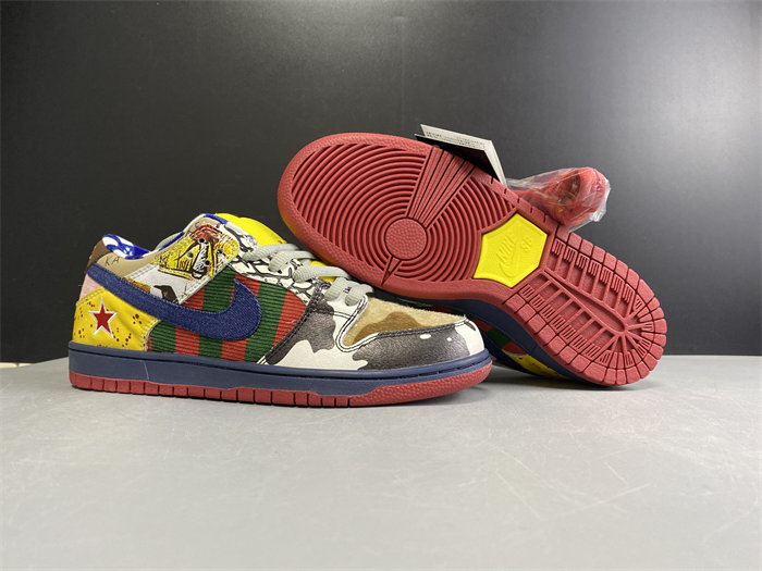 NK DUCK LOW PRO WHITE RED YELLOW 318403-175