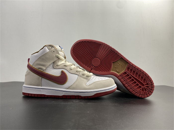 NK SB Dunk High Sail Bright Crimson CV9499-100