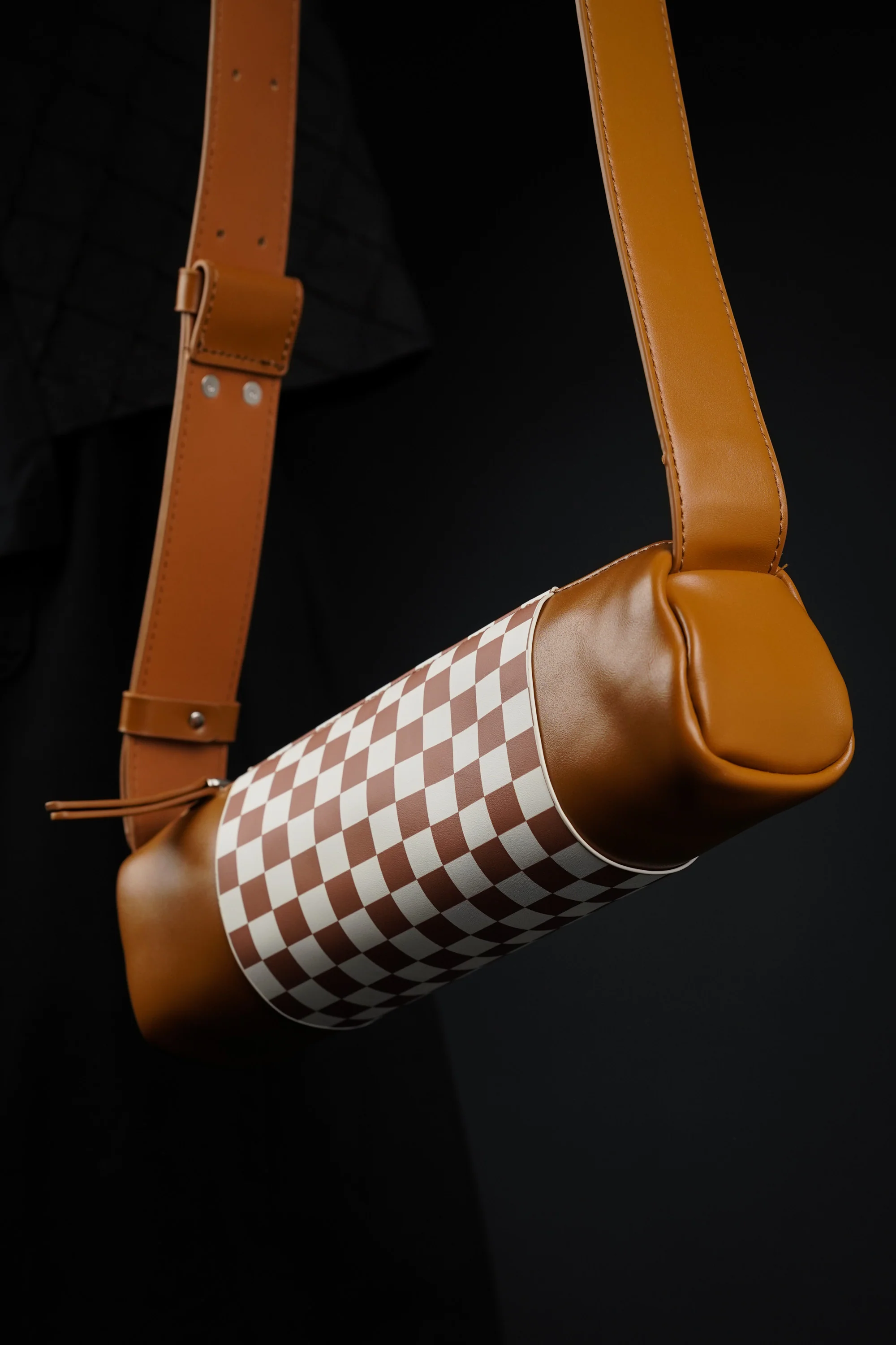 Chocolate Swiss Roll Crossbody Bag