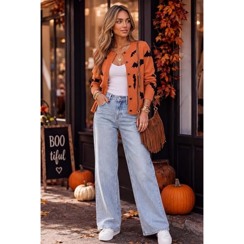 Women's Wool Blend Business Casual Fall Cardigan Sweaters Tops