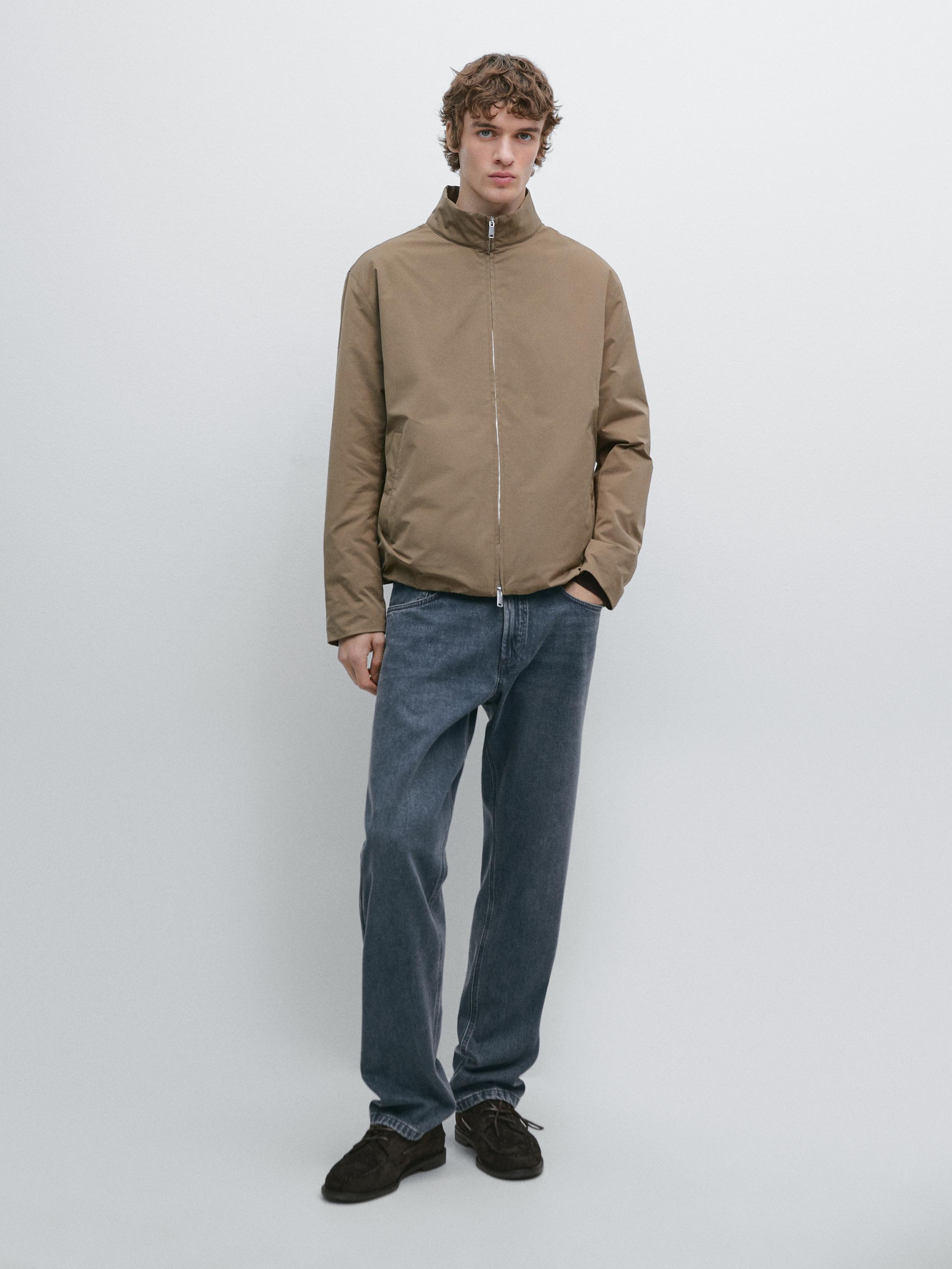 Chaqueta cuello alto acolchada water repellent