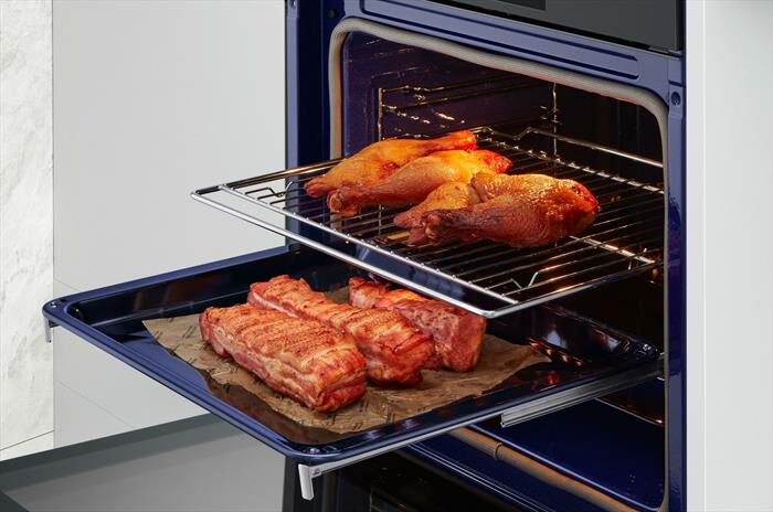 LG - Forno incasso elettrico INSTAVIEW WSED7665B A++-Black Steel