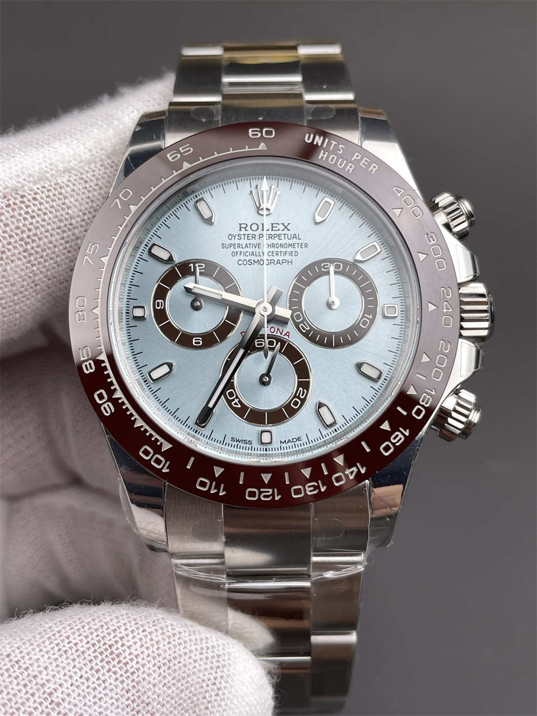 VSF Ice Blue Daytona Replica | Platinum Look with Clone 4130