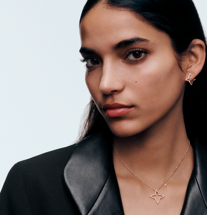 Louis Vuitton Q03083 Ombre Blossom Pendant, Pink Gold and Diamonds