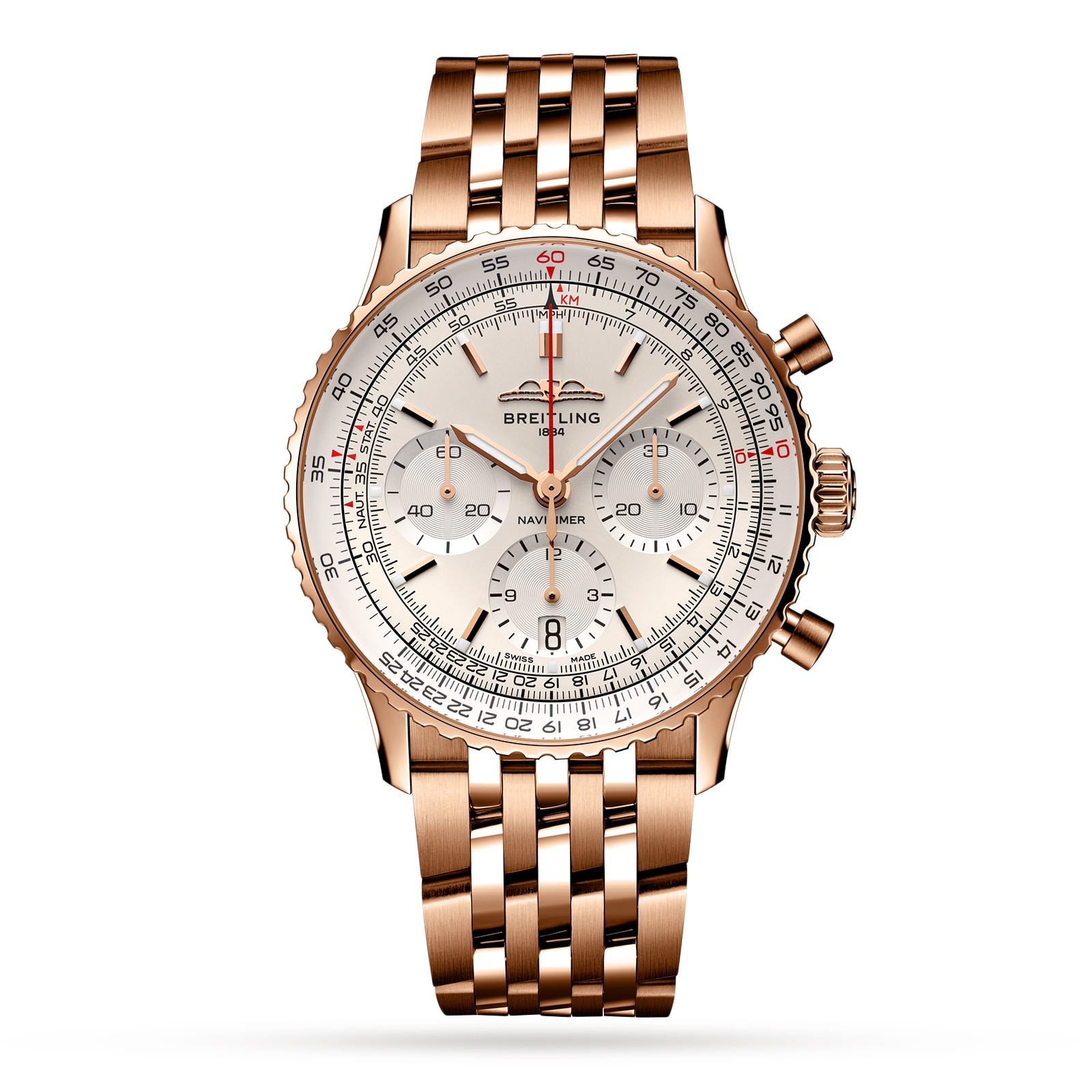 Breitling Navitimer B01 Chronograph 41mm Mens Watch Silver-P17532084