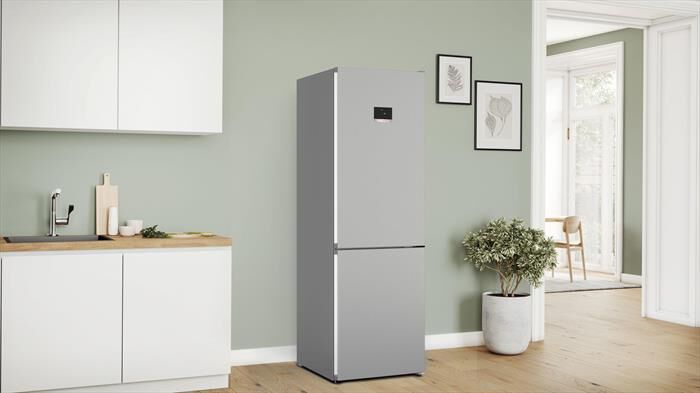 BOSCH - Frigorifero Combinato KGN367LDF Classe D 186x60 cm-Metal look