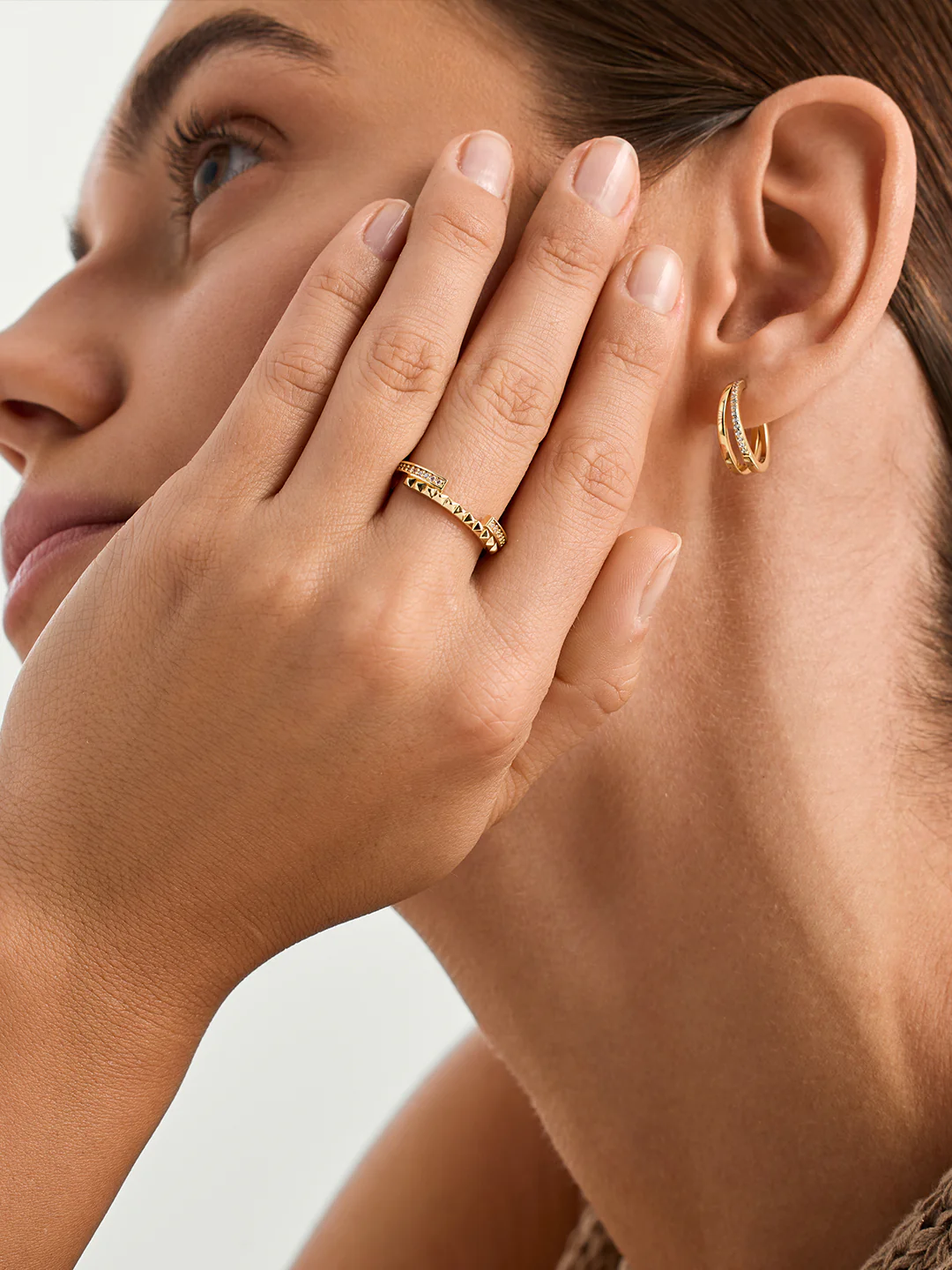 Pave Double Layer Ring