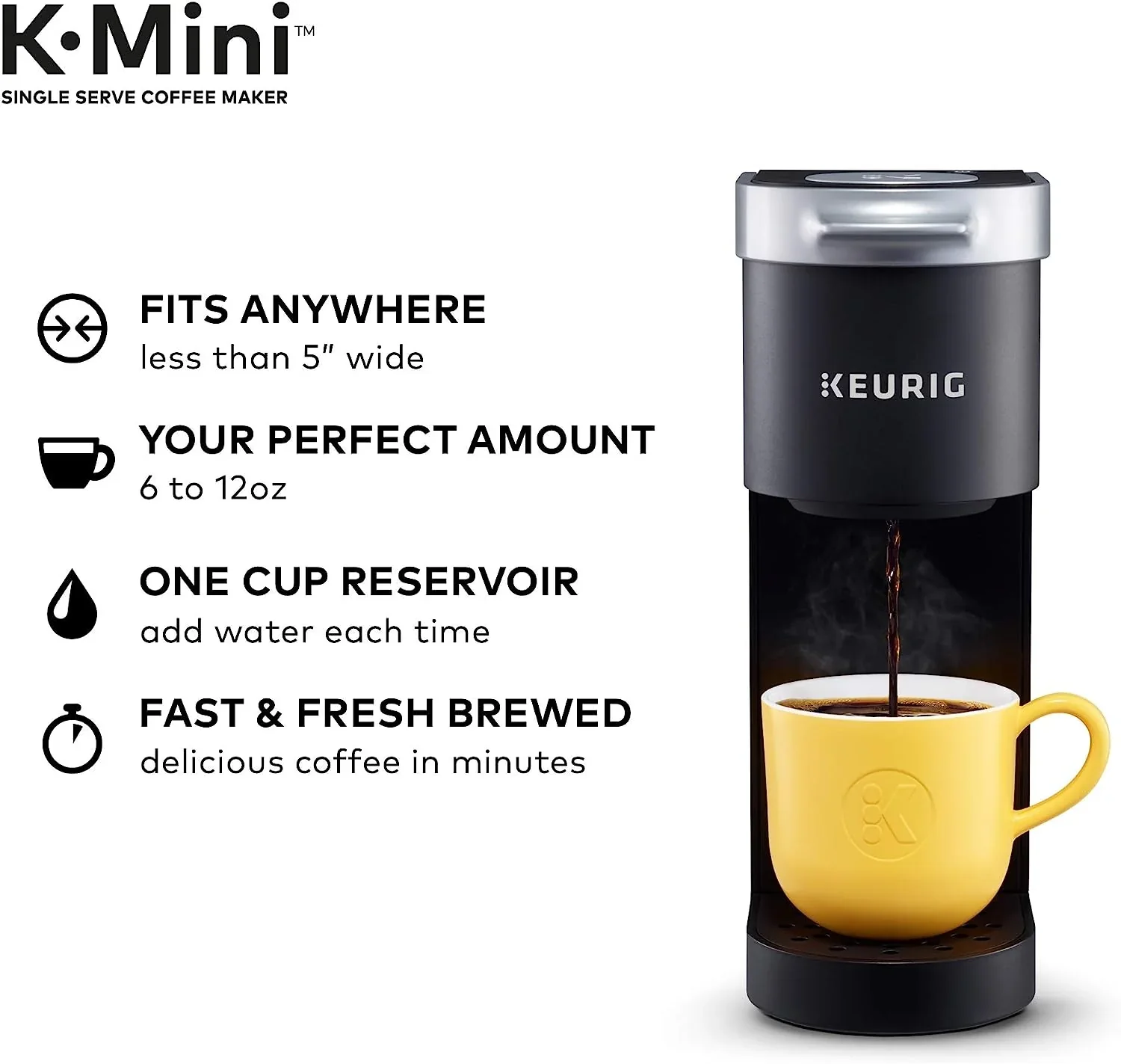 Keurig K-Mini Single Serve Coffee Maker, Black