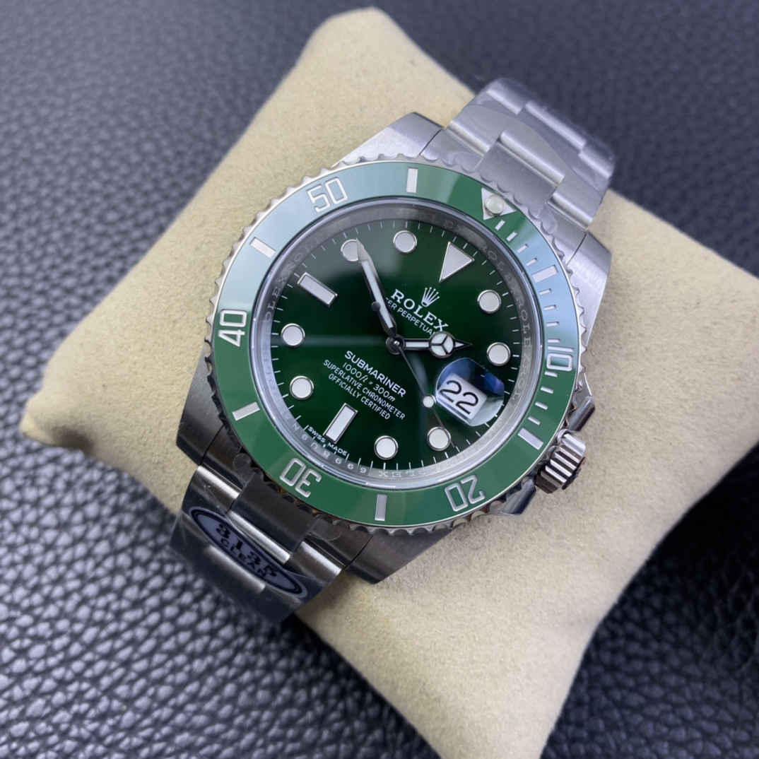 Clean 116610LN Replica Watch – Premium Rolex Submariner green Clone 40mm