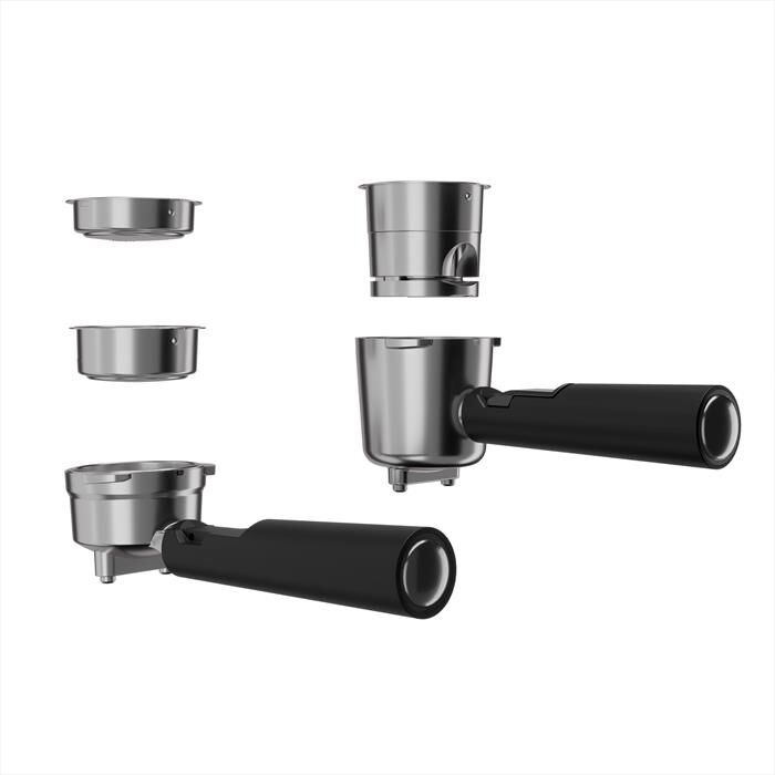 PRINCESS - MACCHINA CAFFE' ESPRESSO 3 IN 1-Nero / Acciaio-Plastica